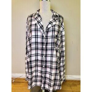 Victoria's Secret Women's Soft Flannel Long Sleeve Pajama Set Pink Plaid Size XL
